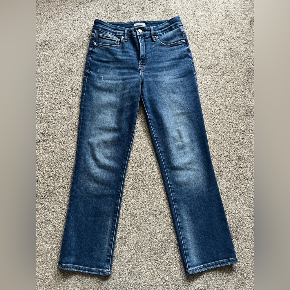 Good American Good Legs Straight Jeans (6/28)